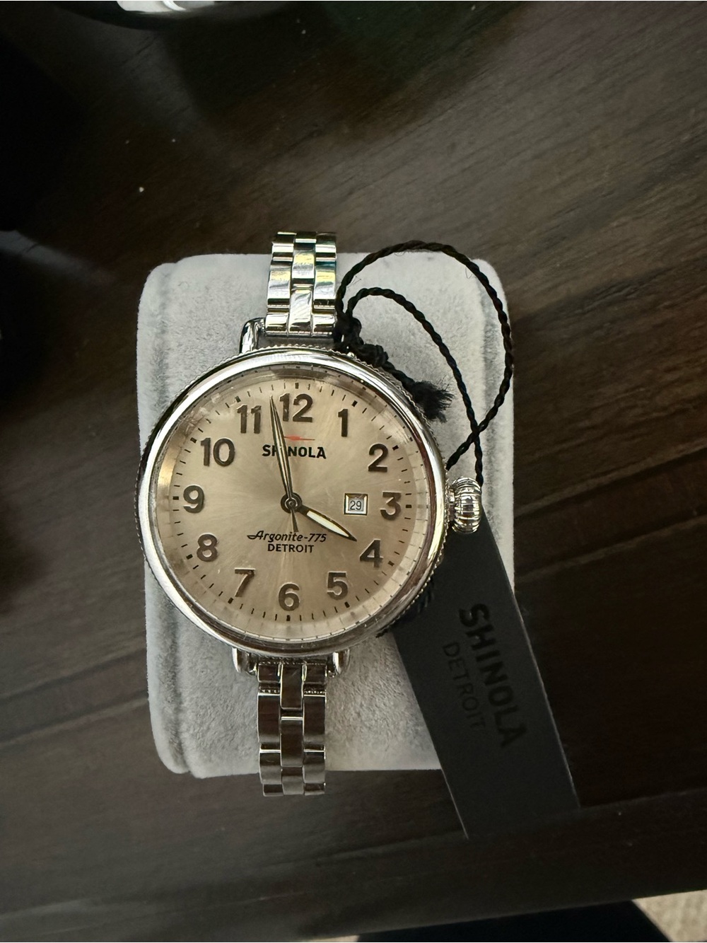 Shinola Silver Stainless Steel Women's Watch - Champagne Dial